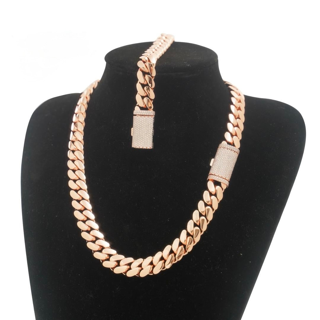 18mm Cuban link Bracelet or Necklace