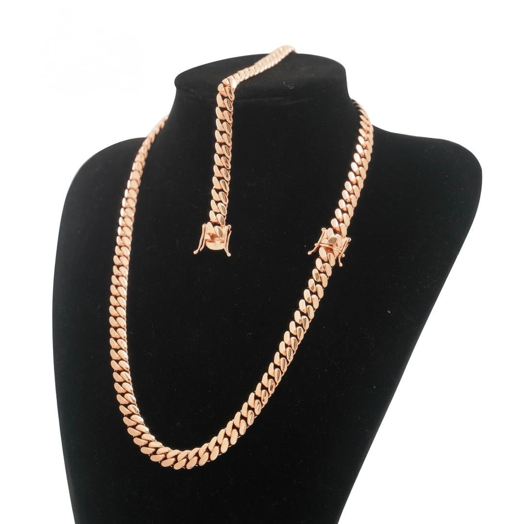 10mm Cuban link Bracelet or Necklace