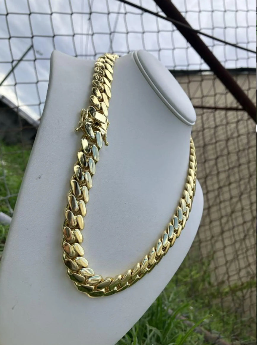 15mm Cuban link Bracelet and Necklace