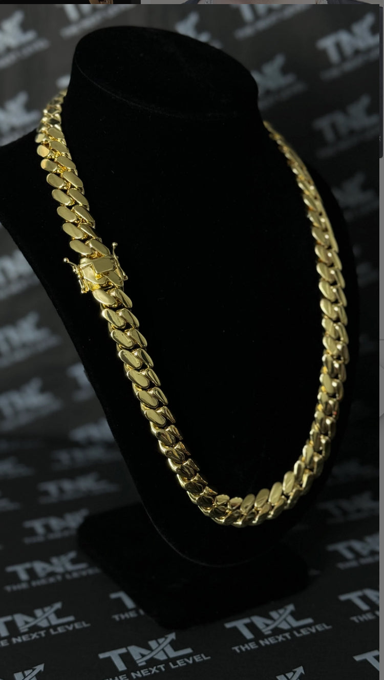15mm Cuban link Bracelet and Necklace