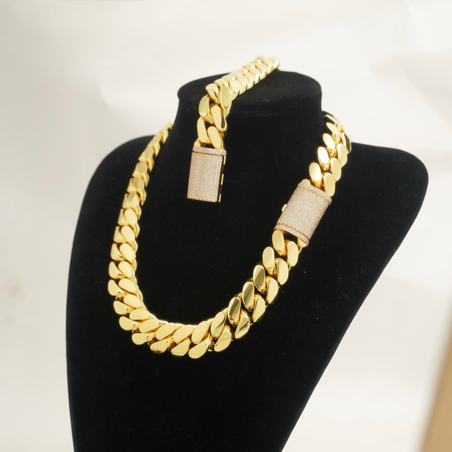 22mm Miami Cuban Link Bracelet or Necklace