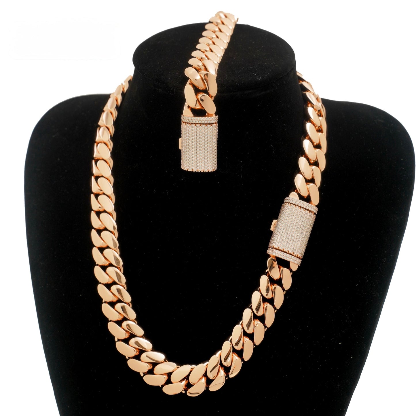 22mm Miami Cuban Link Bracelet or Necklace