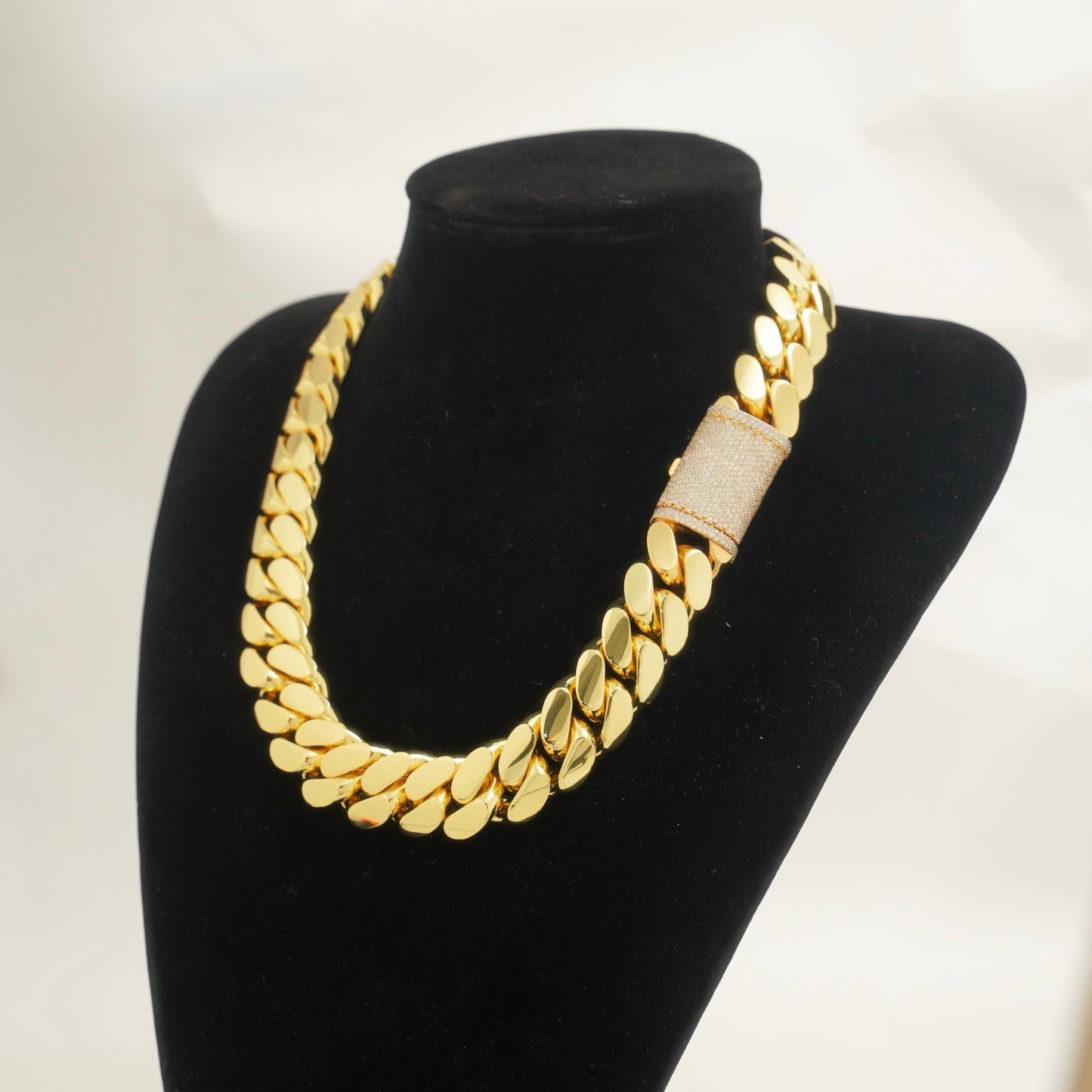 22mm Miami Cuban Link Bracelet or Necklace