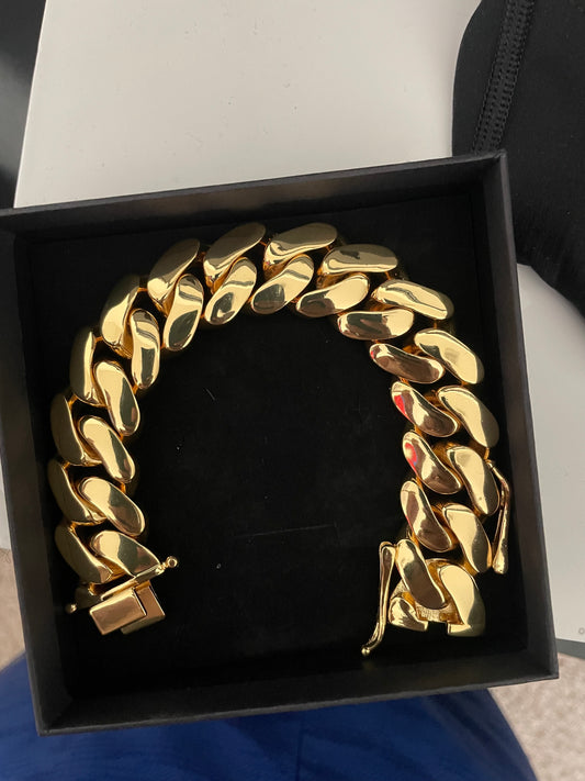 22mm Miami Cuban Link Bracelet Bracelet